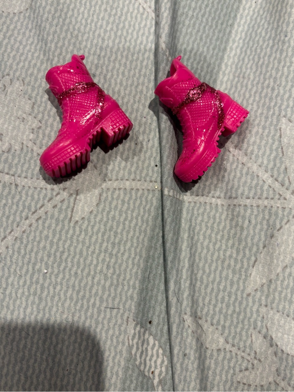 Bratz Roxxi Pink Glitter Combat Boots